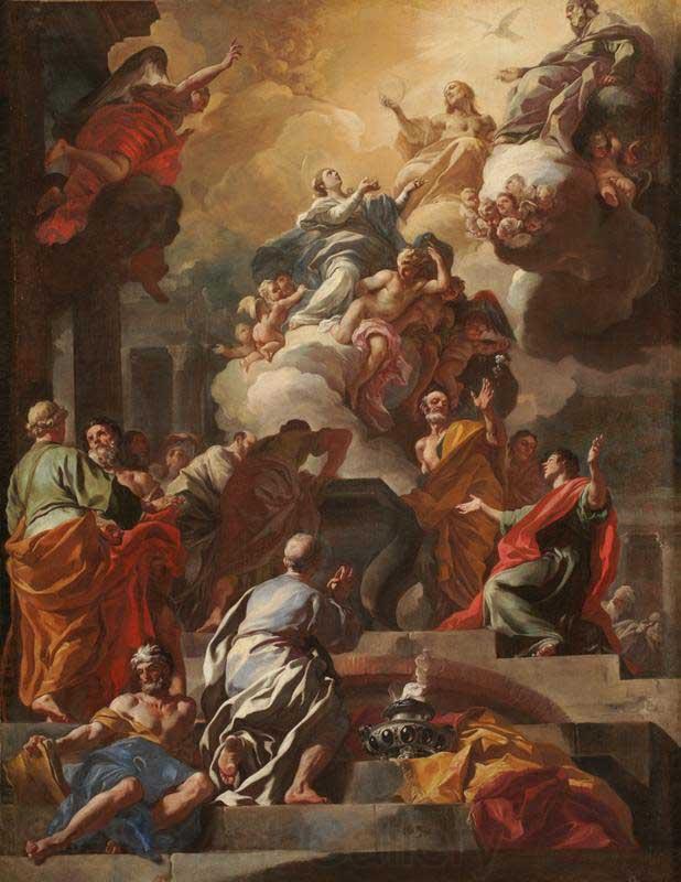 Francesco Solimena L Assomption et le Couronnement de la Vierge